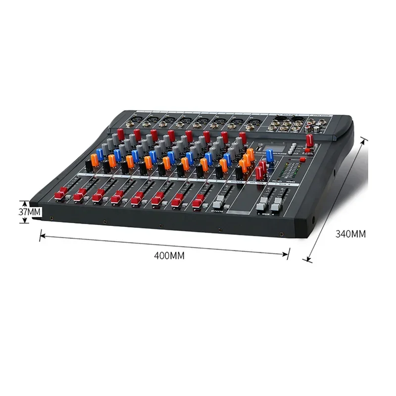 DJ 컨트롤러 믹서 오디오 사운드 믹싱 테이블 카드 전문 PC 디지털 콘솔 인터페이스 콘솔 프로 장비, 8 채널