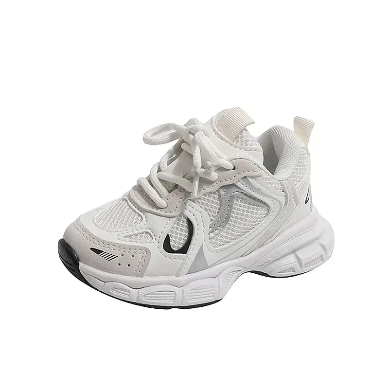 Children Tennis Shoes Versatile Non-slip White Sneakers for Kids Girls Fashion Causal Breathable Toddlers Boys Sports Shoes Hot