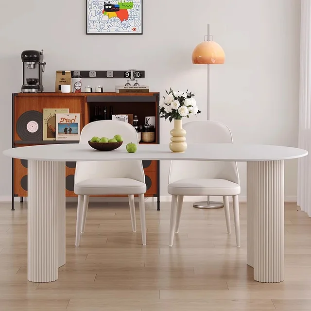 Mid Century Dining Table Desk Nordic Balcony Dining Table Makeup Modern Study Dining Table Modern Muebles Living Room Furniture 2