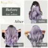 [NEW]VeSunny Tape In Hair Extensions Human Hair Real Natural Hair Balayage Color #4-14-60 Skin Weft Straight Seamless Hair 6
