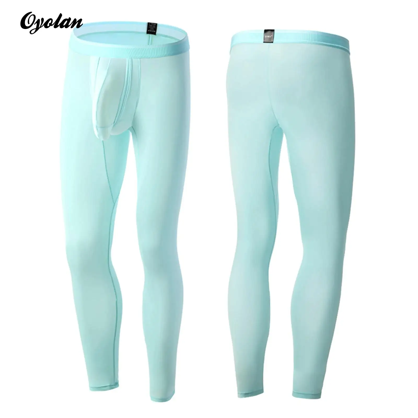 Sport Jogging Trousers Mens Stretchy Skinny Pants Moisture-Wicking Bulge Pouch Sports Leggings Sweatpants Gym Fitness Yoga Jogging Cycling Costume