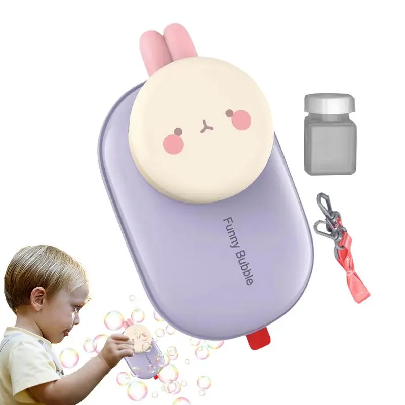 

Устройство для создания пузырьков для детей, игрушка-Воздуходувка пузырьков для животных, мультяшная камера для пузырьков, уличные игрушки с подсветкой и музыкой, портативные пузырьки