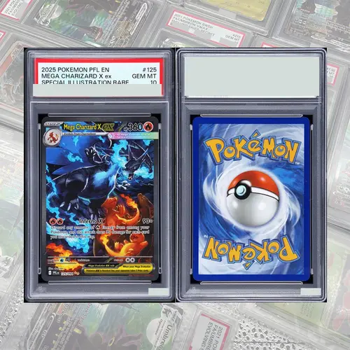 DIY Proxy PTCG Graded Collection Card SV4a JP Mew Ex Charizard Ex Special Art Rare GEM MT 10 Card Holographic Labels Child Gift - Image 15
