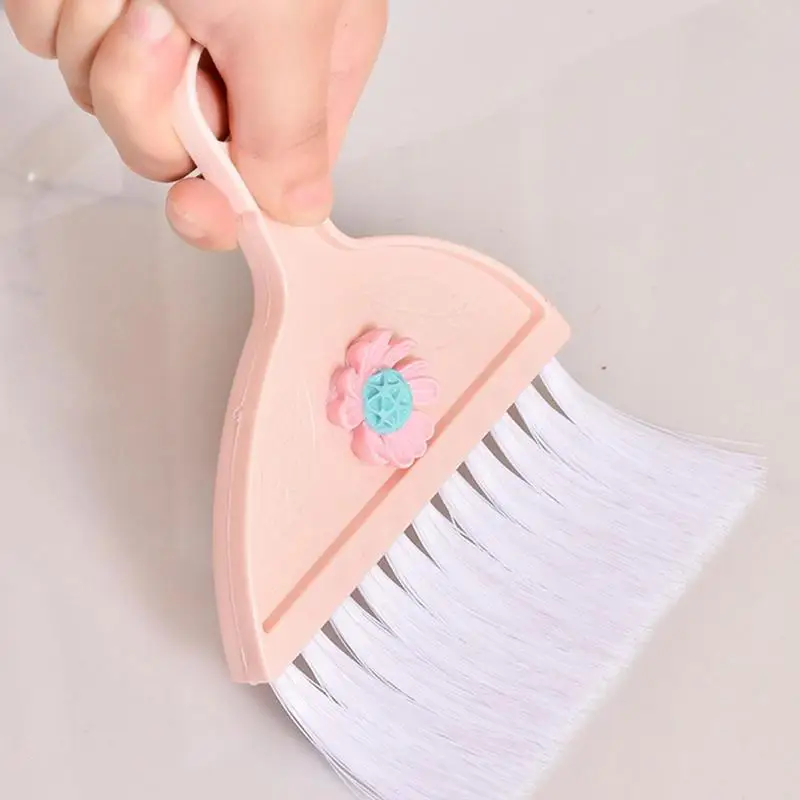 Small Broom And Dustpan Set Cleaning Brush Comb For Desktop Sweeping Car  Accessories Home Supplies For