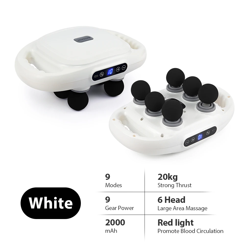 ستة رؤوس فآسيا بندقية عالية التردد الاهتزاز تدليك...