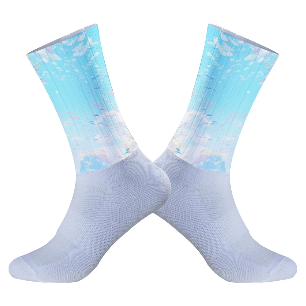 Anti Slip Silicone Cycling Socks for Summer