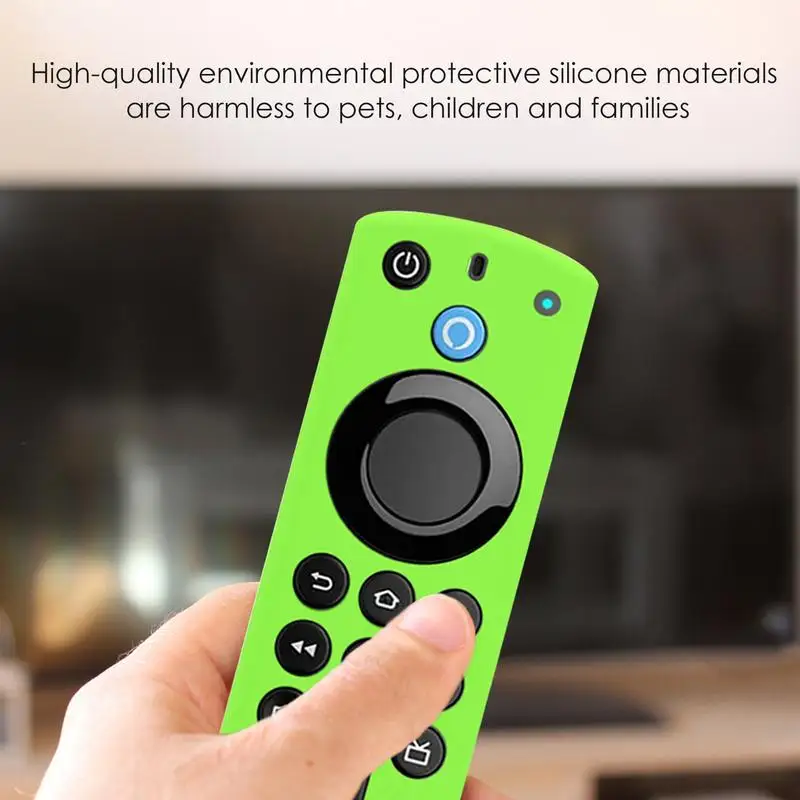 Silicone Remote Case Silicone Case Protective Cover For Alexa Voice Remote (3rd Gen) Remote Control Anti-drop Dustproof Case Shell