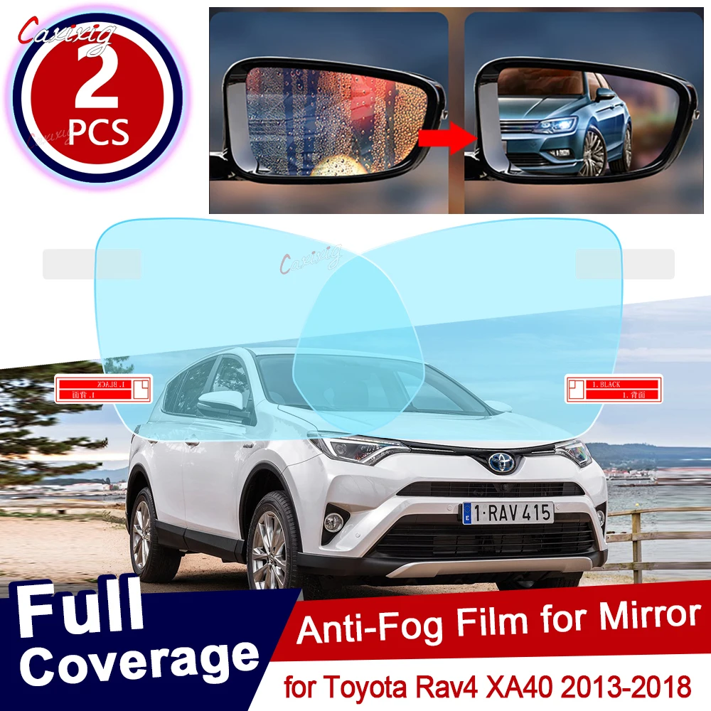 Для Toyota Rav4 XA40 2013 ~ 2018 RAV 4 40 полное покрытие противотуманная пленка для зеркала заднего вида непромокаемая противотуманная пленка аксессуары 2014 2015