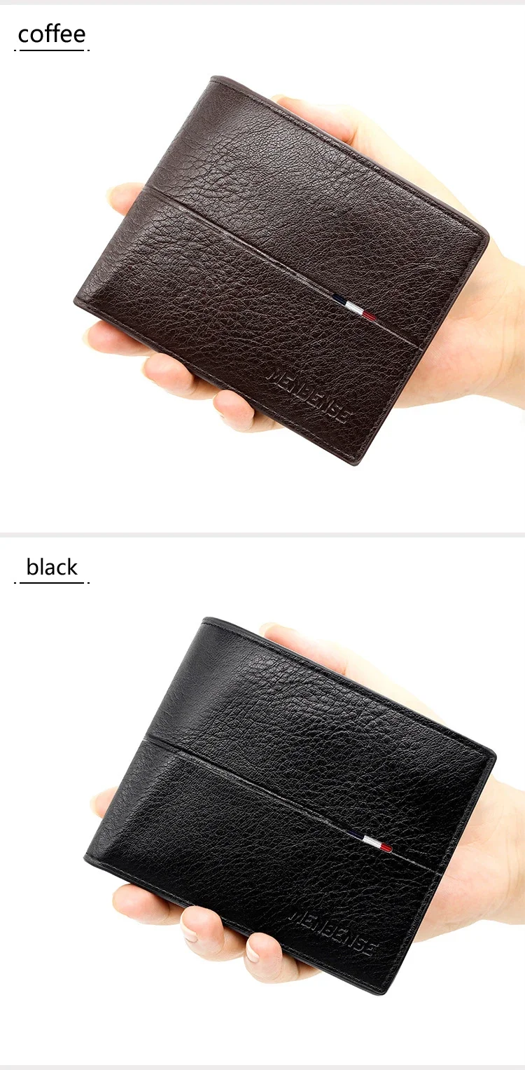 2025 New Male Short Bifold Zipper Card Holder Purse Slim Men's Wallets Simple Coin Pocket High Quality PU Leather Men Money Bag Image 12