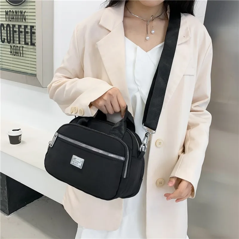 Women Oxford Shoulder Shell Bag Lady Crossbody Bag Small Female Handbag Women's High Quality Oxford Zipper Hand Bags