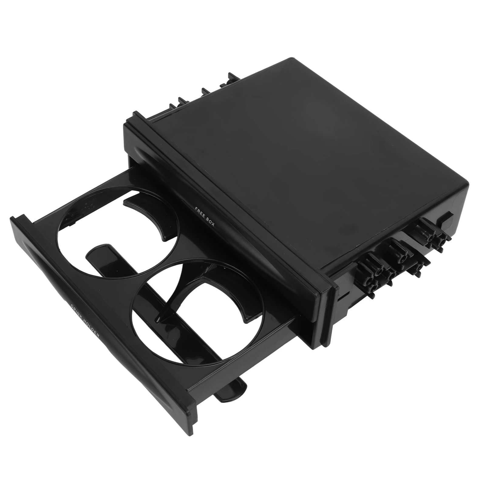 Car Radio Cup Holder 2 in 1 Multi Purpose Universal Car Stereo Storage Box for Organizing Items car meters holder