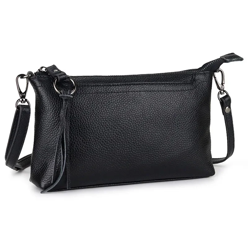Small Genuine Leather Women Crossbody Bag Mobile Phone Purse Bags Versatile Female Messenger Bags for Women