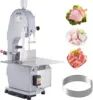 Commercial Electric Meat Bandsaw, 1500W Stainless Steel Countertop Bone Sawing Machine, Workbeach 19.3"" X 15"", 0.16-7.9 Inch 1