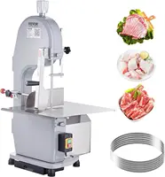 Commercial Electric Meat Bandsaw, 1500W Stainless Steel Countertop Bone Sawing Machine, Workbeach 19.3"" X 15"", 0.16-7.9 Inch 1