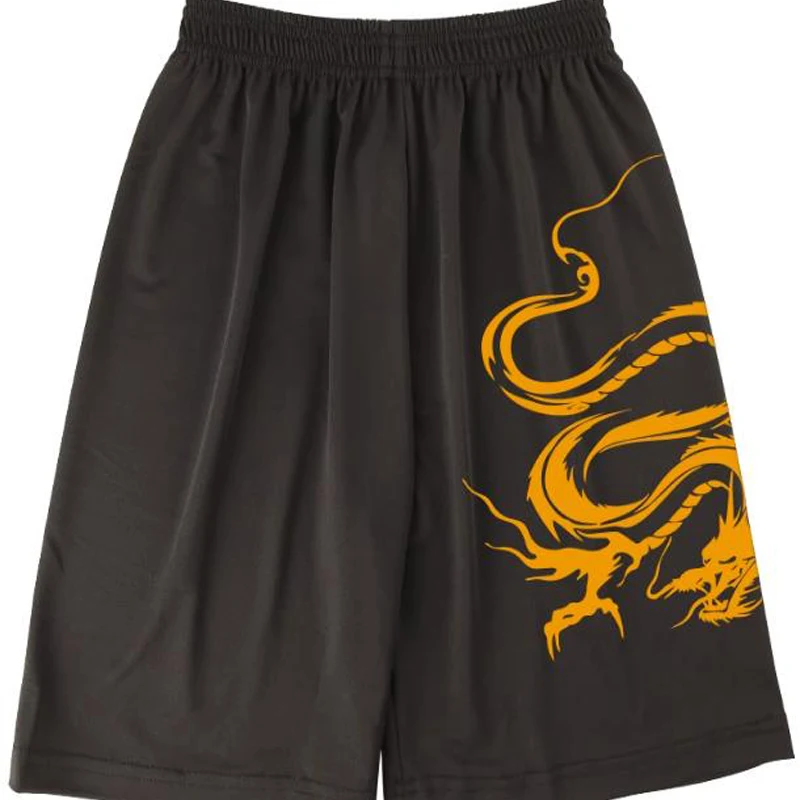 Martial Art Trousers Martial Arts Pants Milk Fiber Boxing Basketball Sports Shorts Training Pants Taichi Five Point Long Shorts Casual and Loose