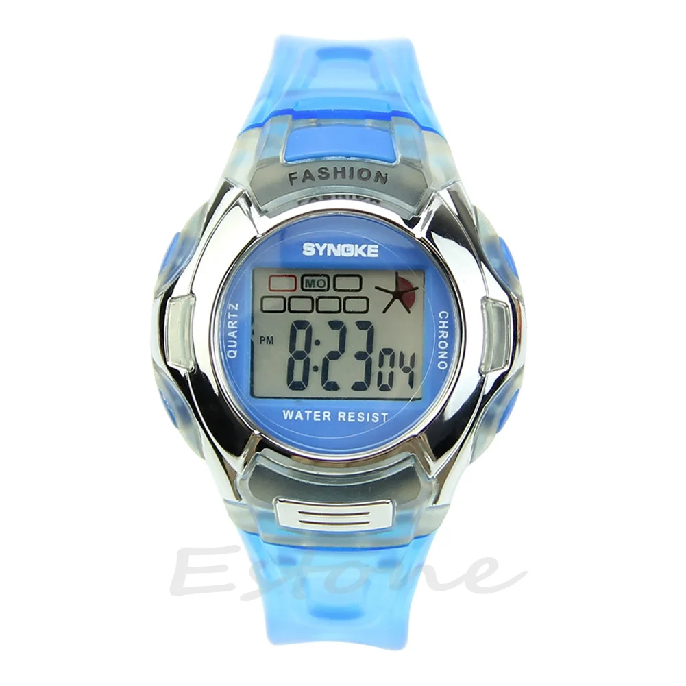 Waterproof Multifunction Sport Electronic Digital Wrist Watch For Child Boy Girl