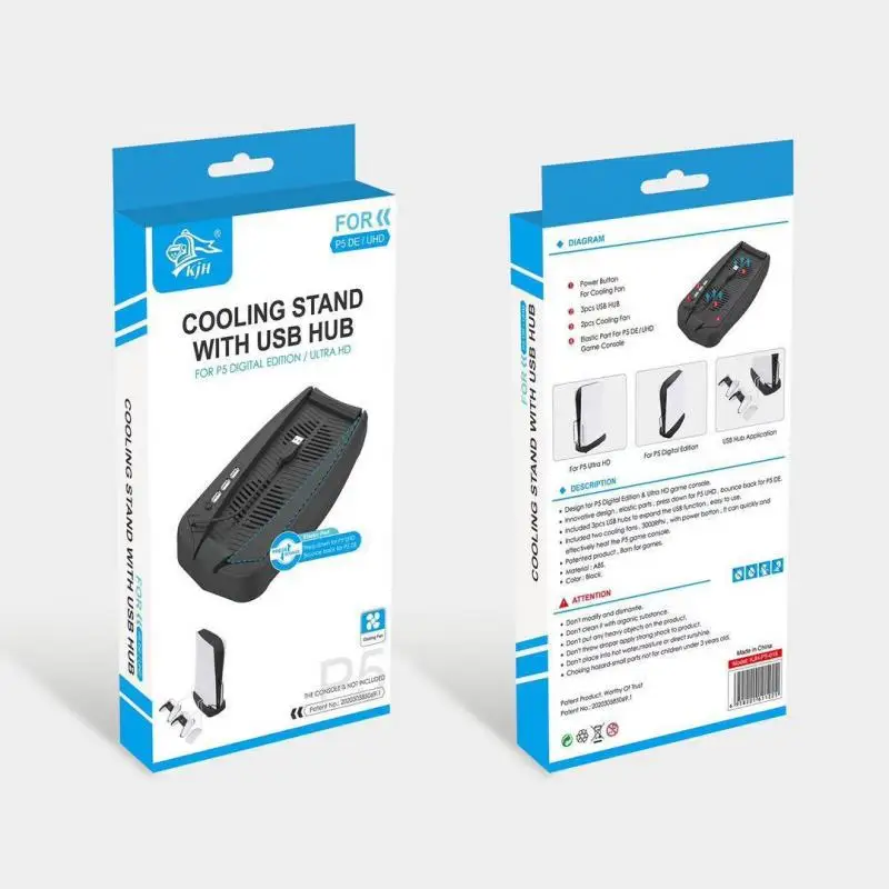 For PS5 Vertical Stand Cooling Fan Stand for Sony PlayStation5 Joystick Digital Edition Controller Station Charger Cooling Base