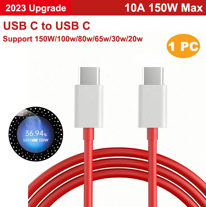 ACANDYA Cavo Tipo c per OnePlus Nord 4 10T Nord 2T 5G 10 Pro 12 12R, 1M 100W 10A Cavo Ricarica Rapida USB C per OPPO Find X5 Pro Reno1110 8, Cavo