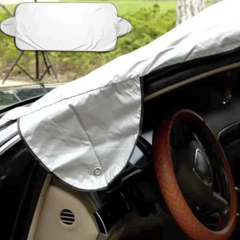 Car Exterior Protection Snow Blocked Car Covers Snow Ice Protector Visor Sun Shade Front Rear Windshield Cover Block Shields