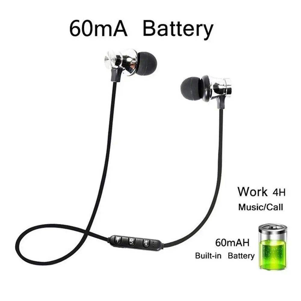 Magnetic Bluetooth 4.2 Wireless Earphone Sports Headset Waterproof Earbuds Neckband Headphone With Mic For iPhone Huawei Phone