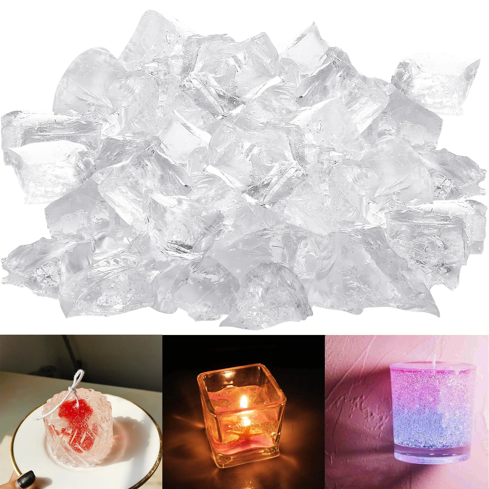 Kit Para Hacer Velas De Cera De Gel - Incluye Cera Transparente Y Colores, Mechas, Pegatinas - Manualidades DIY Para Adultos