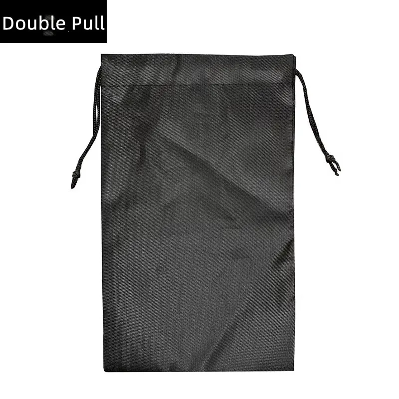 Drawstring 가방 신발 속옷 여행 스포츠 가방 나일론 블랙 가방 주최자 의류 야외 여행 사용을위한 포장