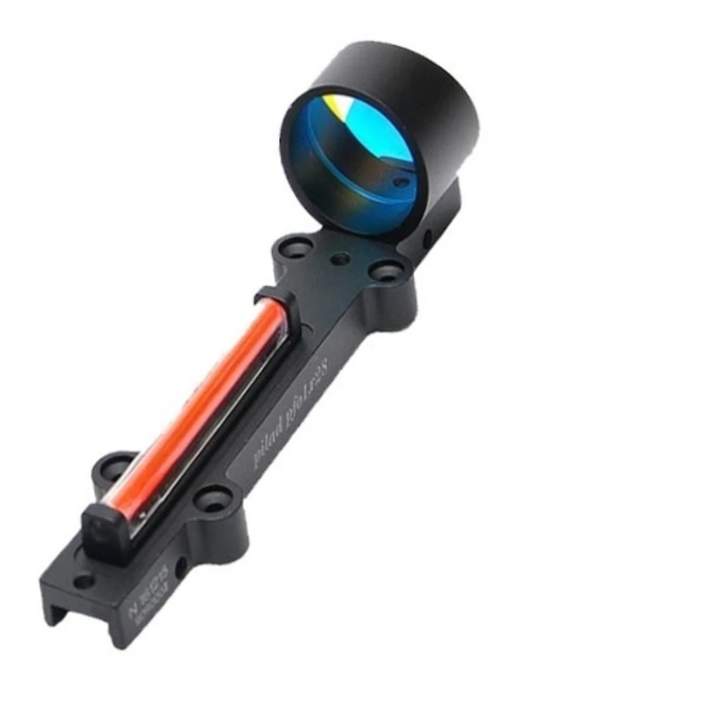 

Tactical 1x28 Fiber Sight Red Dot Scope Red Collimator Optic Sights For Shotgun Rib Rail for Hunting Airsoft Clay Shooting