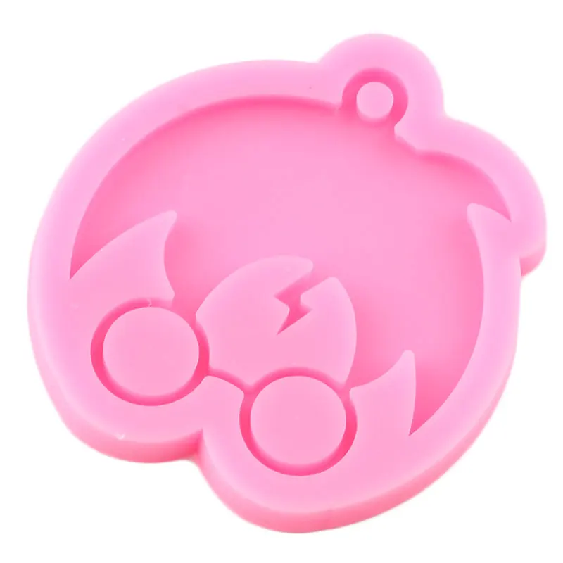 Shiny Anime Magic Boy Keychains Resin Epoxy Molds Boy Riding Broom Silicone DIY Sugarcraft Chocolate Mould silicone mold