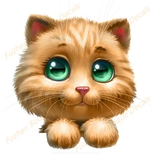 

Fuzhen Boutique Decals Exterior Accessories Kitten Cat Car Sticker Interesting Decal Laptop Truck Motorcycle Decoration PVC