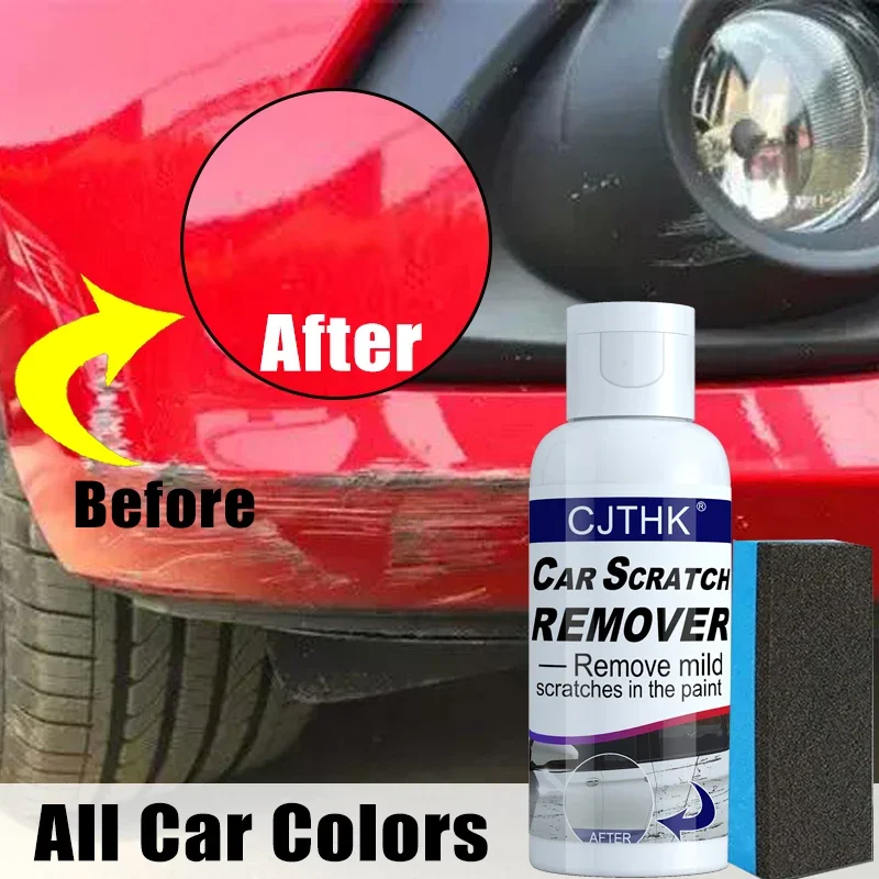 Car Scratch Remover Car Polishing Kit Car Scratch Remover Paint Care Tools Auto Swirl Remover Scratches Repair Polishing Auto Body Grinding Compound Anti Scratch Wax