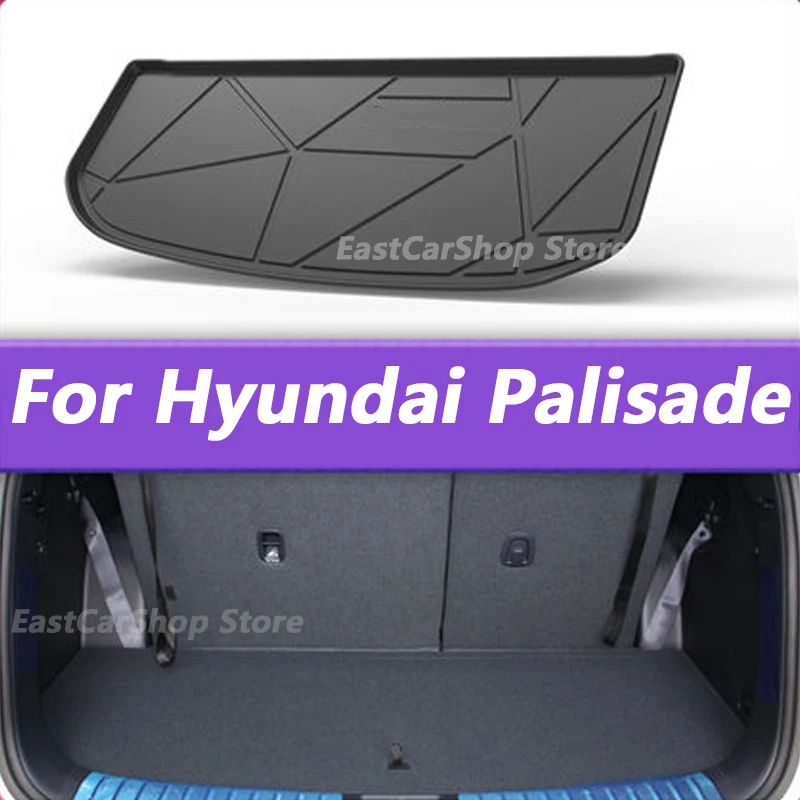 

Коврик для багажника автомобиля для Hyundai Palisade 2019 2020 2021 2022 TPO, коврик для багажника, поднос для багажника автомобиля, коврик для груза заднего багажника, защитный водонепроницаемый коврик