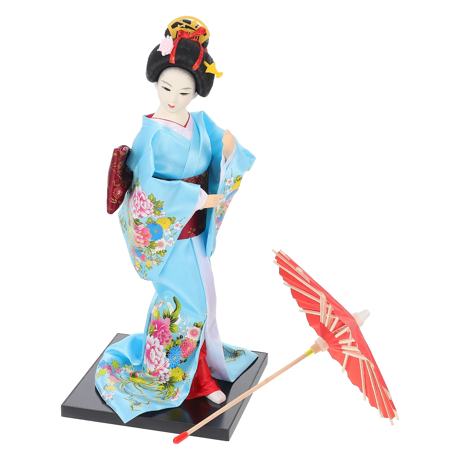 

Figurine Kimono Doll Shape Decor Creative Geisha Japanese Geisha Kabuki Doll Tabletop Decor Japanese Style Doll Desktop Ornament