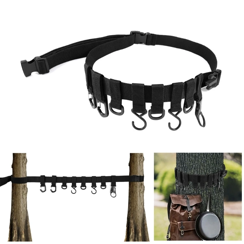 

Вешалки для ремня Treestand с большими крючками, легкий держатель для нескольких аксессуаров Уличная подставка для дерева Bows