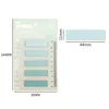 100 Sheets/pack Colorful Sticky Notes Memo Pad Label Note Bookmarks Notepad School Office Student Stationery Supplies 3