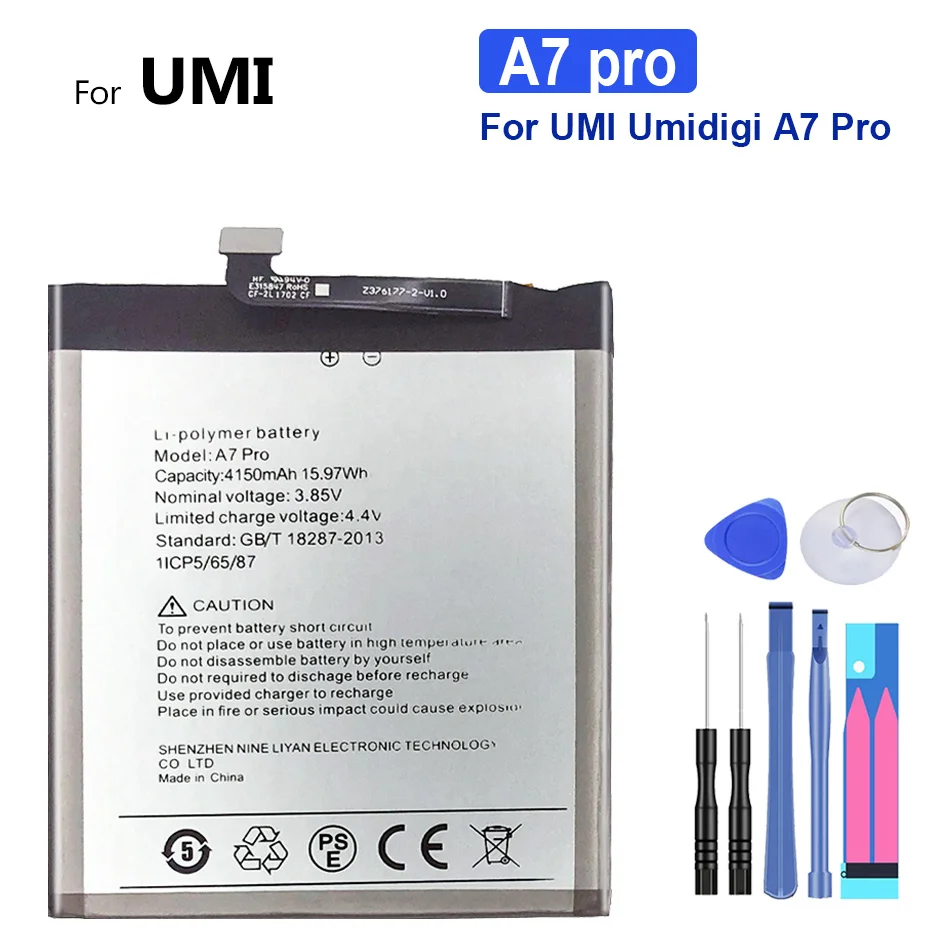 

For UMI Umidigi A7 Pro Battery, 4150mAh, Mobile Phone Battery