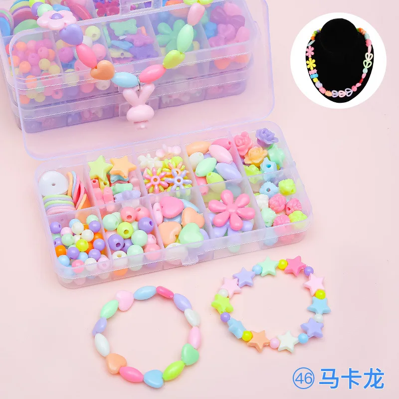 Girls DIY Pearl Bead Jewelry Making Kit - Creative Art & Craft Set for Bracelets, Rings & Necklaces