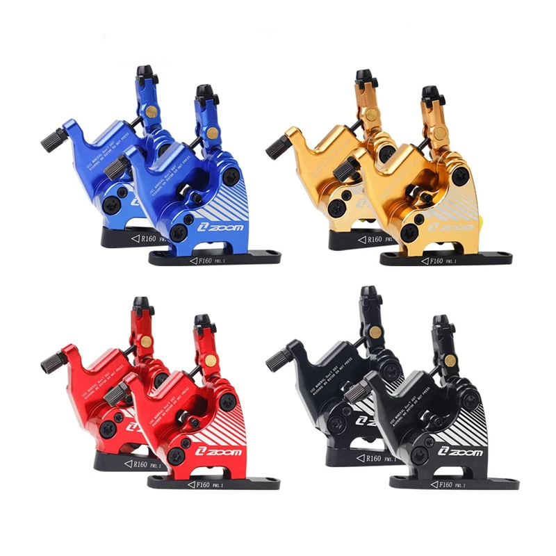 

ZOOM Road Bike Hydraulic Brake Caliper Double HB-110 Line Pulling Front & Rear 140/160mm Rotors Cycling Accessories Prat