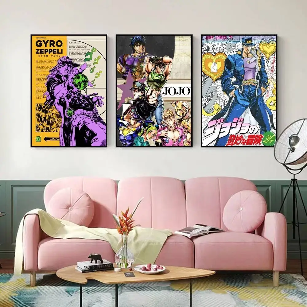 JoJo's Bizarre Adventure Retro HD Wall Art Poster Set