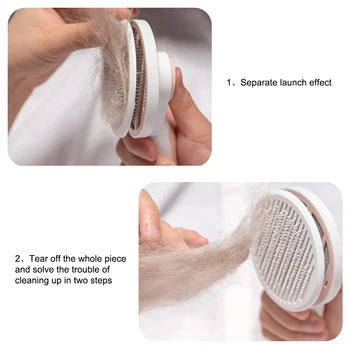 Cleaning and Beauty Products Cat Hair Cleaner Plastic Self Cleaning Brush Pet Accessories Pet Comb 6