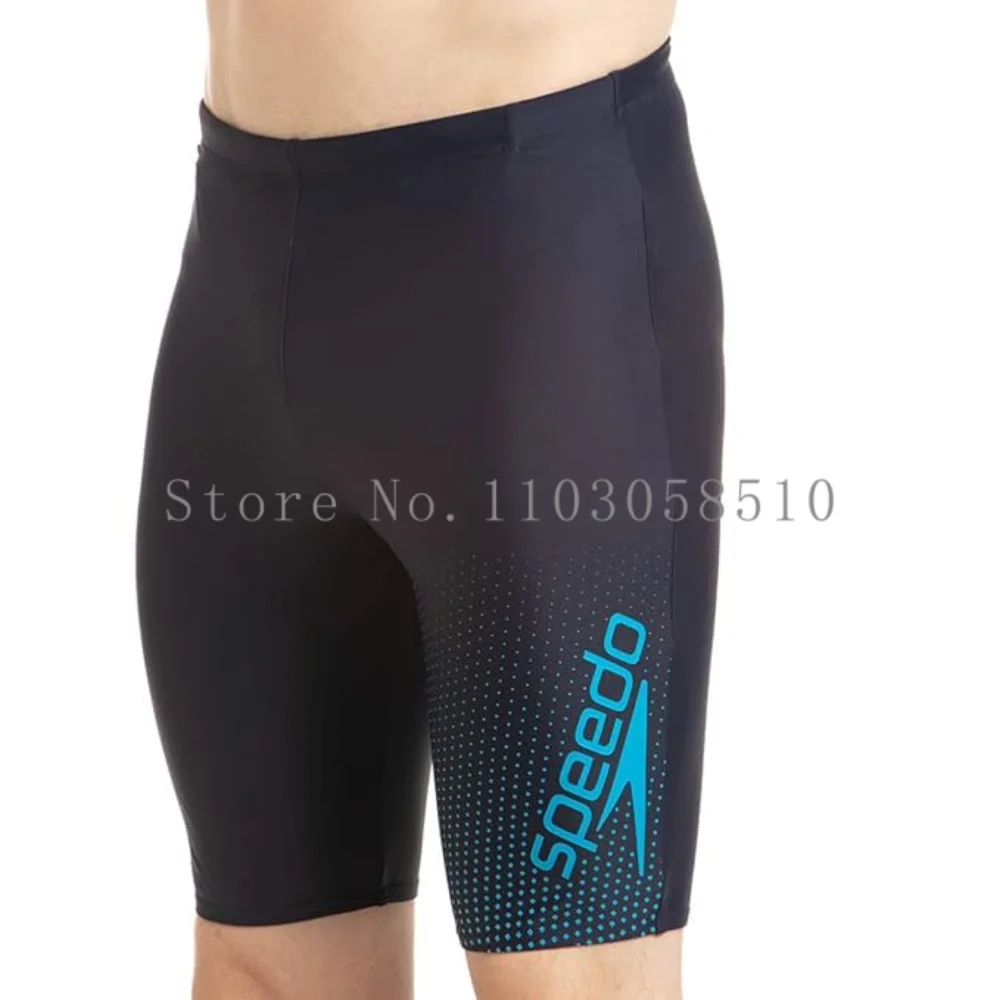 2025 Men's Swim Jammer Swimsuit Shorts Endurance Athletic Training Swimwear Swimming Trunks Beach Tights Shorts Swim Lycra Pants 4