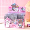 12pcs Cartoon Mikko Gel Pen 0.5mm Black Press Pen Writing Pen Student Stationery Wholesale 1