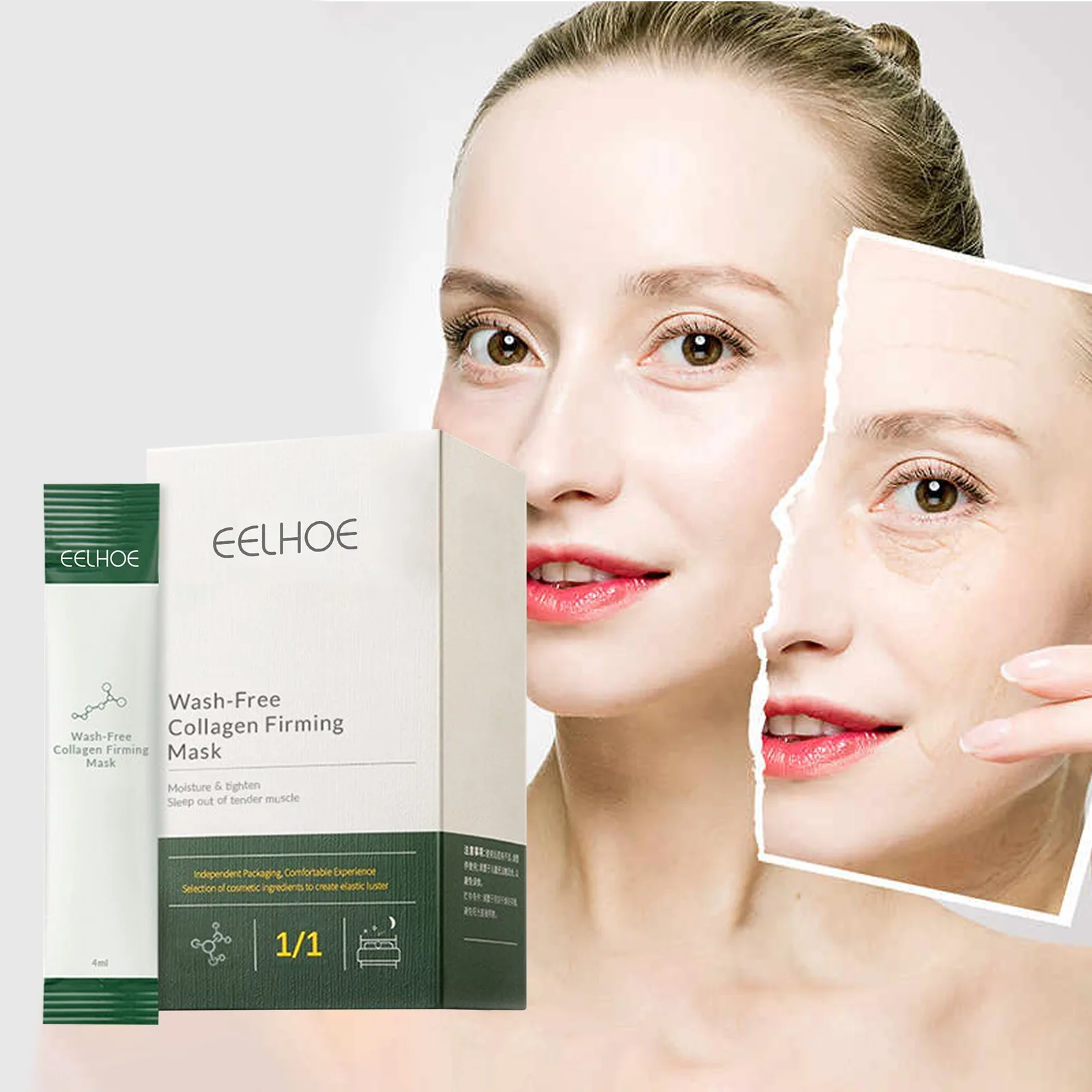 EELHOE Sleeping Face Mask No Wash Liquid Sleep Night Facial Mask
