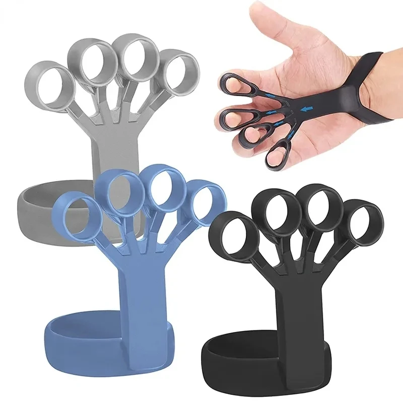 

Silicone Finger Trainer Wrist Strength Exercise Hand Grip Finger Expander Workout Hand Gripper Rehabilitation Workout Fitness