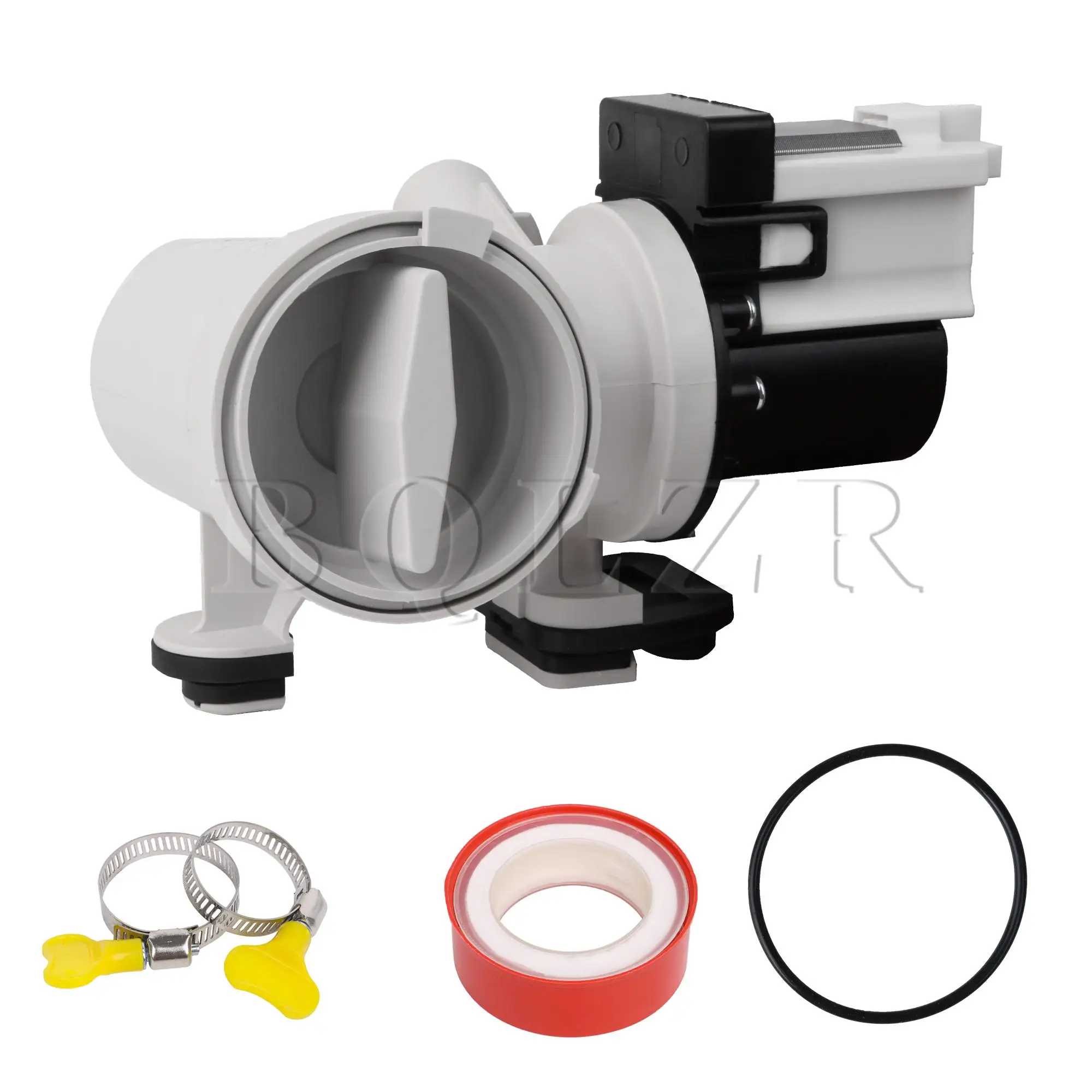 

4pcs BQLZR Washer Water Drain Pump Plastic Replacement for W10130913 Home Appliances