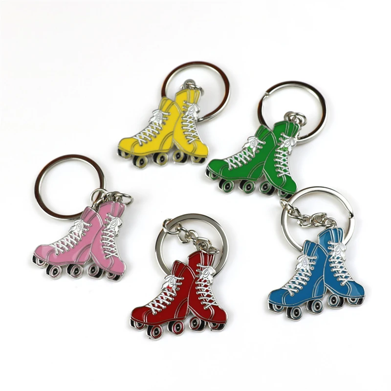 Roller Skates Keychain Zinc Alloy Skate Keyrings Zinc Alloy Roller