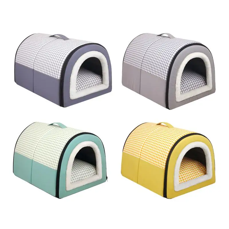 

Waterproof Dog Cave Detachable Dog Bed With Cover Portable Cavecwith Anti-Slip Bottom Cozy Cat Hideaway pet sleeping supplies