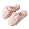 Women Cotton Slippers 2024 Winter Plush Cute Rabbit Comfortable Anti Slip Home Indoor Floor Warm Cartoon Slippers Chanclas Mujer 6