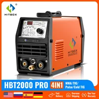 HITBOX 4 In 4TIG Welding Machine HBT2000Pro HF TIG Spot 145A Pulse 1-900ms Adjustment TIG ARC Stick Welder Soldadora TIG Welder 1