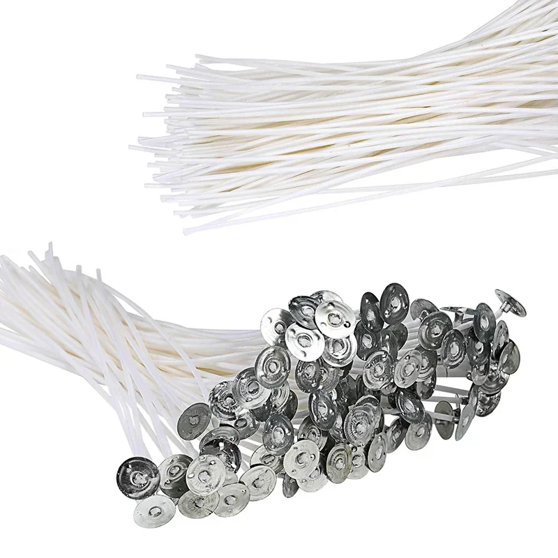 Candle Wicks 8-20cm 100PCS Candle Making Sticker Smokeless Environmental Wax Cotton Core DIY Making Tools Accessories candle wicks,candle wick,candle making tool