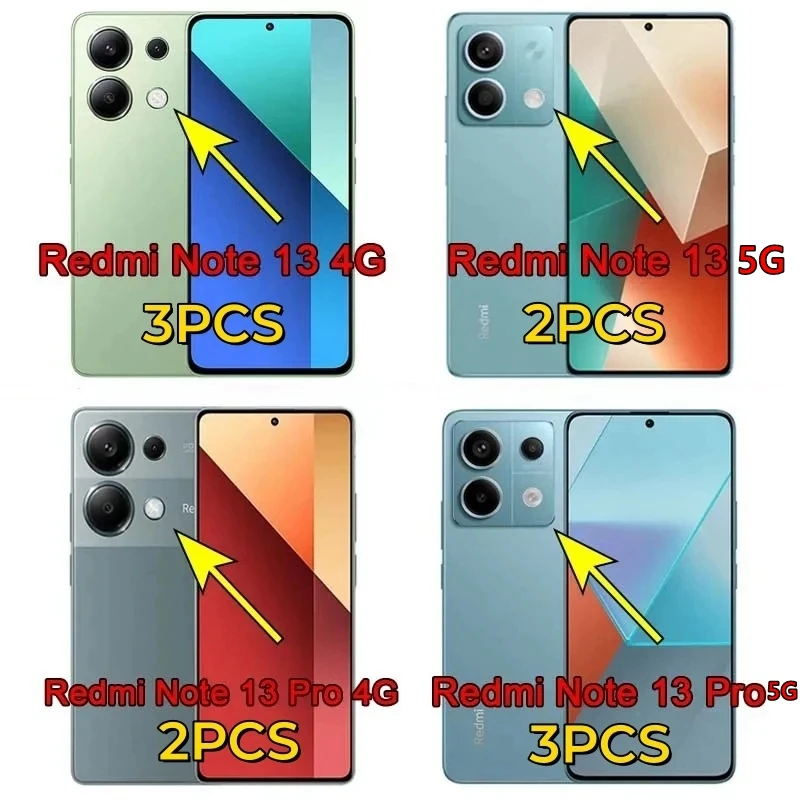 Metal Camera Ring Glass For Xiaomi Redmi Note 13 Pro +, Note13 Pro Plus 5g 4g Lens Protective Screen Protector